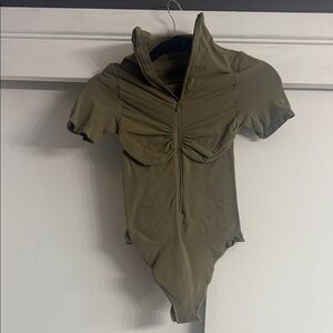 SKIMS army green Bodysuit